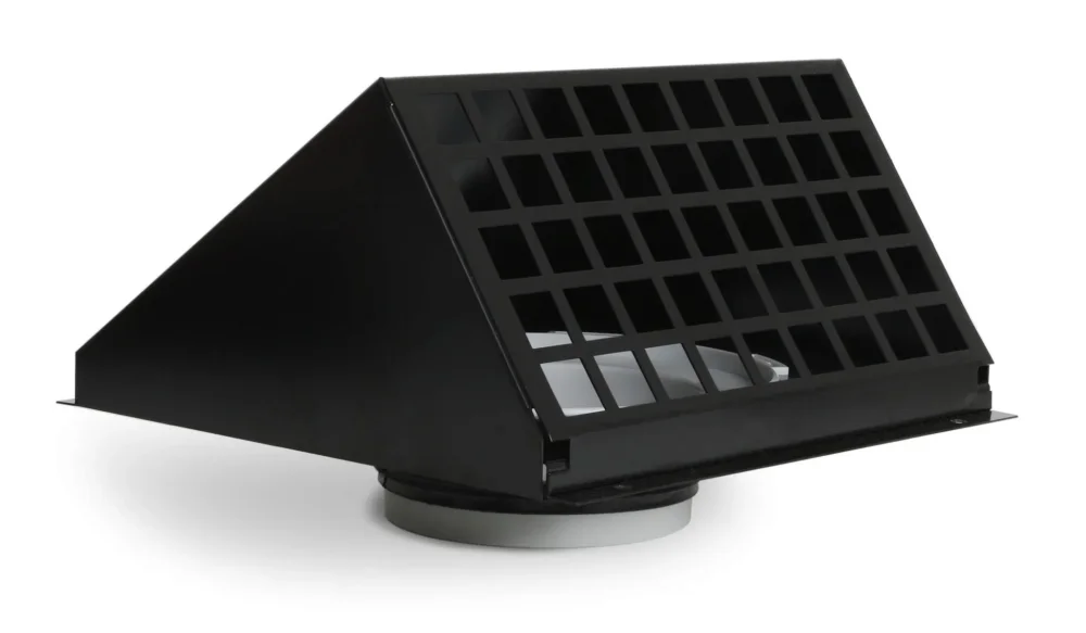 Vent-Axia VMR 174 Z / Geveldoorvoer Alu Ø174 RAL9005 zwart Direct Beschikbaar