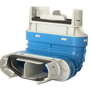 Vent-Axia Uniflexplus verticale bocht 90° tbv slang 132×52 ovaal onder Nieuw