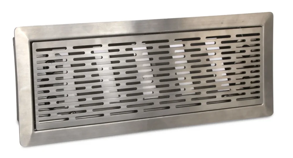 Vent-Axia Uniflexplus ventilatie instelbaar vloerrooster met sleuven – GEPOLIJST RVS Populair