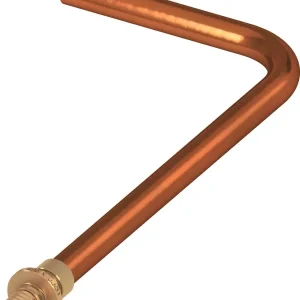 TECEflex overgangsstuk van TECEflex naar koperbuis met 90° bocht afmeting 16 x 15 mm Cu Weekendaanbieding