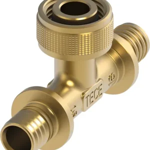 TECEflex snel adapter T-stuk uitgang silicium bron 16 mm x 1/2″x 16 mm Shop Nu