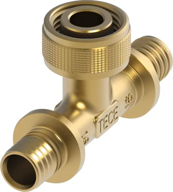 TECEflex snel adapter T-stuk uitgang silicium bron 16 mm x 1/2″x 16 mm Shop Nu