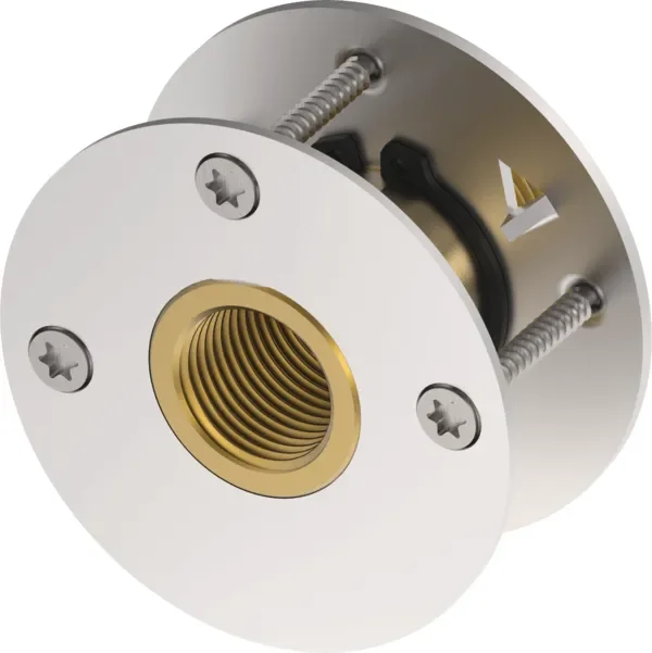 TECEflex wanddoorvoer met drukring silicium brons afmetin 16 mm x Rp 1/2″ Laatste Versie