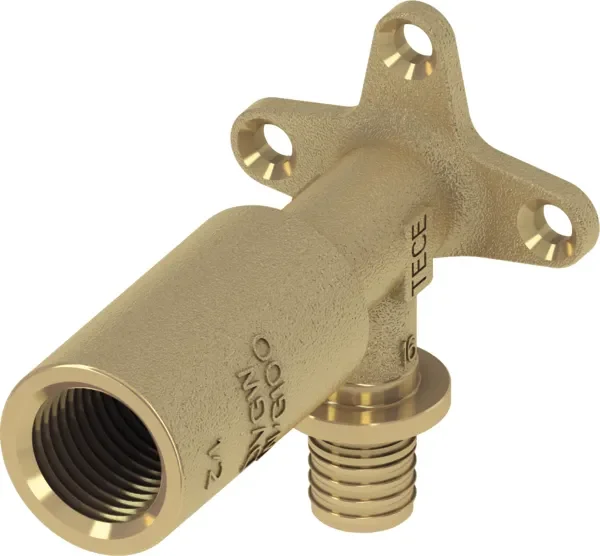 TECEflex muurplaat lang silicium brons 16 mm x Rp 1/2″ Hoge Kwaliteit