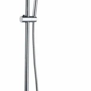 Weekendaanbieding Saniful Doucheset opbouw thermostatisch in hoogte verstelbaar rond 20 cm chroom