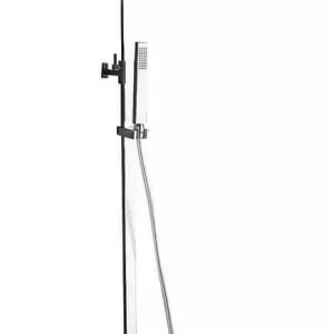 Saniful Doucheset opbouw thermostatisch in hoogte verstelbaar vierkant 20 cm chroom Exclusieve Aanbieding
