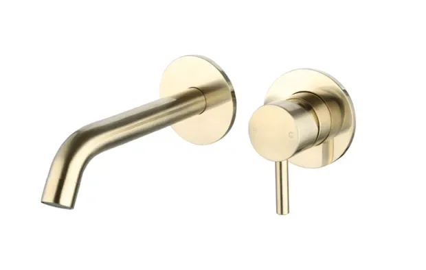 Saniful Wastafelmengkraan rond inbouw Goud Geborsteld Alleen Vandaag