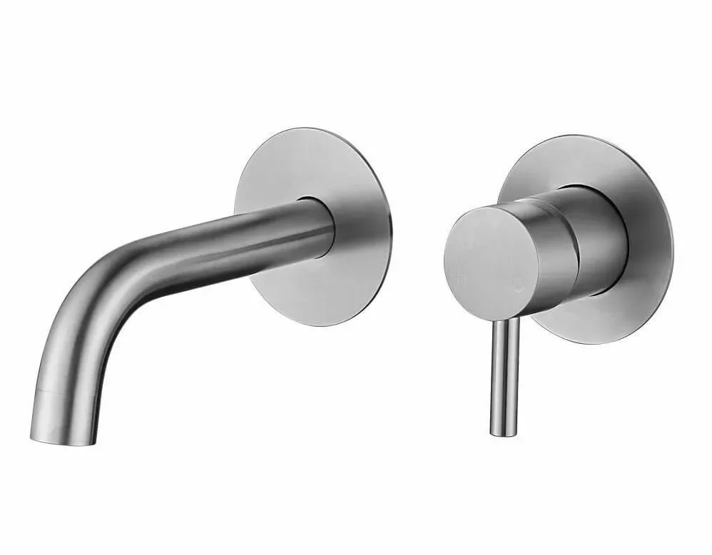 Saniful Wastafelmengkraan rond inbouw RVS Gratis Retour