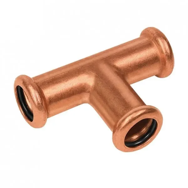 Flitsaanbieding BONFIX M-press roodkoper water verlengd T-stuk 15 x 15 x 15 mm