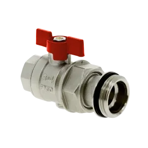 Nieuw BONFIX Kogelkraan 3/4 x 1″ met staartstuk rode vlindergreep