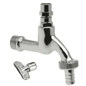 Beste Prijs Bonfix messing tapkraan met slangkoppeling en bedieningssleutel