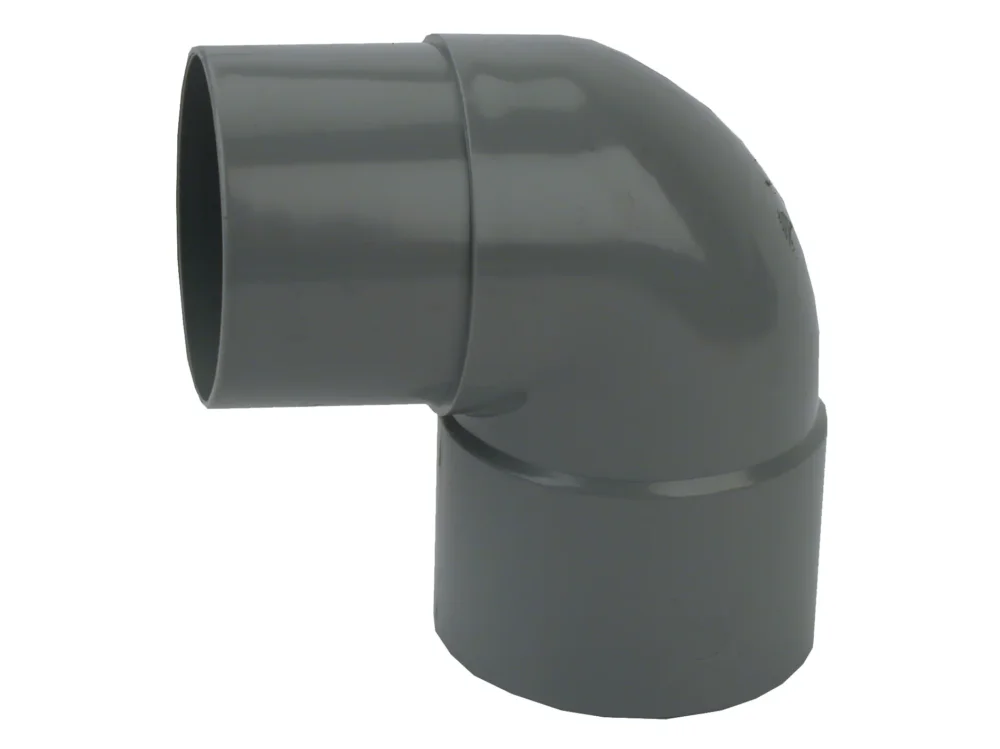 PVC HWA Bocht 90° grijs 80 M/VS Alleen Vandaag