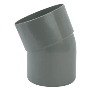 Nieuw PVC Lijm Bocht 22° grijs 110 M/S