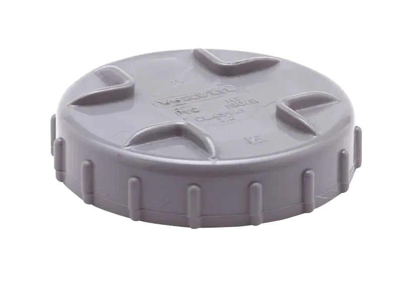 Betaalbaar PVC Schroefdeksel grijs 125 +Dichting