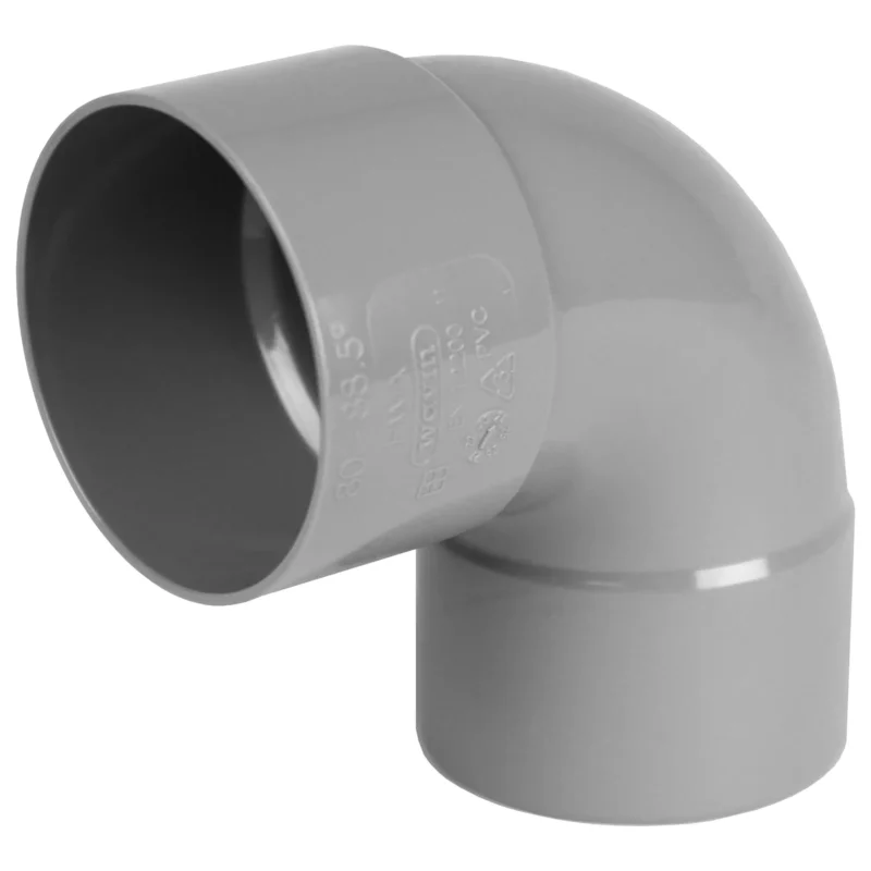 Laatste Kans PVC HWA Bocht 90° grijs 80 M/S