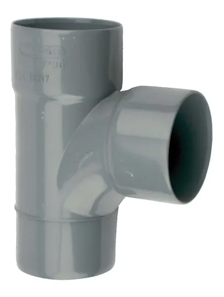 PVC Lijm Stroom T-Stuk 90° grijs 110 2M/S Meest Verkocht