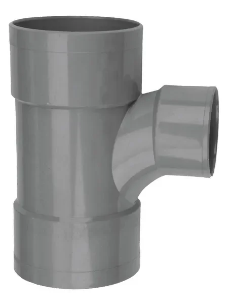 Merkproduct PVC Lijm Stroom T-Stuk 90° grijs 125X110 3M