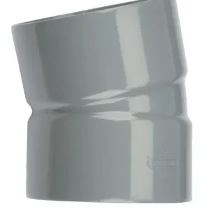 Beperkte Voorraad PVC Lijm Bocht 15° grijs 110 M/M