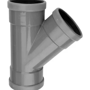 Must-Have PVC Manchet T-stuk 45° grijs 125 SN4 3M