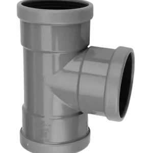 PVC Manchet T-stuk 90° grijs 110 SN8 3M Hoge Kwaliteit