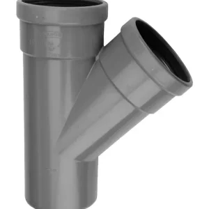 PVC Manchet T-stuk 45° grijs 110 SN8 2M/S Beperkte Voorraad