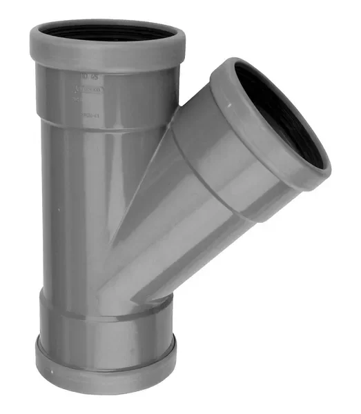 PVC Manchet T-stuk 45° grijs 110 SN8 3M Koop Online