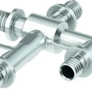 Nieuw TECEflex kruisfitting vernikkeld 20 mm x 16 mm x 20 mm
