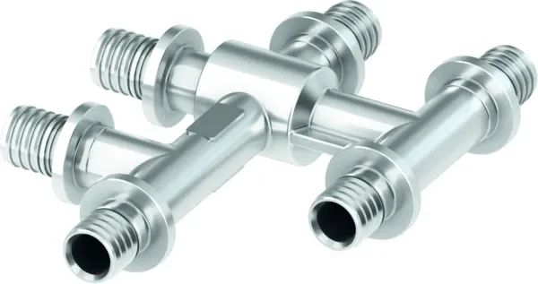 Nieuw TECEflex kruisfitting vernikkeld 20 mm x 16 mm x 20 mm