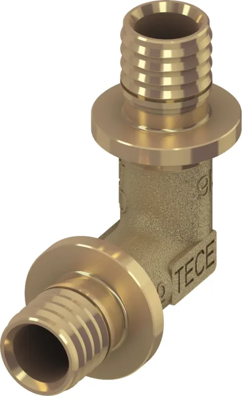 Koop Online TECEflex knie 90° standaard messing 16 mm x 16 mm