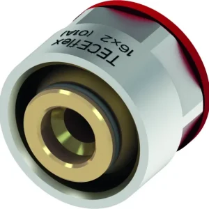 Betrouwbaar TECEflex knelkoppeling t.b.v. TECEflex 3S-Kunststof buis en TECEflex 5S-Kunststof buis 16 mm x 3/4″ euroconus