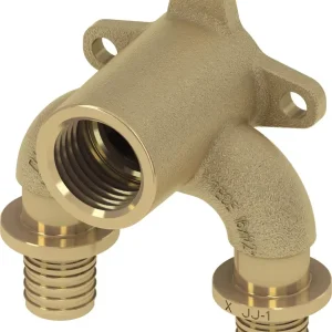 Gereduceerde Prijs TECEflex dubbele muurplaat stromend silicium brons 16 mm x Rp 1/2″ x 16 mm