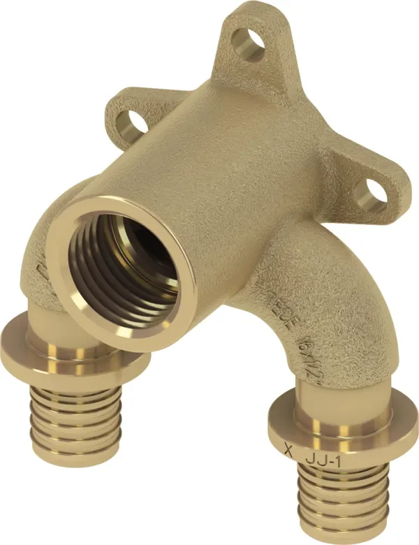 Gereduceerde Prijs TECEflex dubbele muurplaat stromend silicium brons 16 mm x Rp 1/2″ x 16 mm