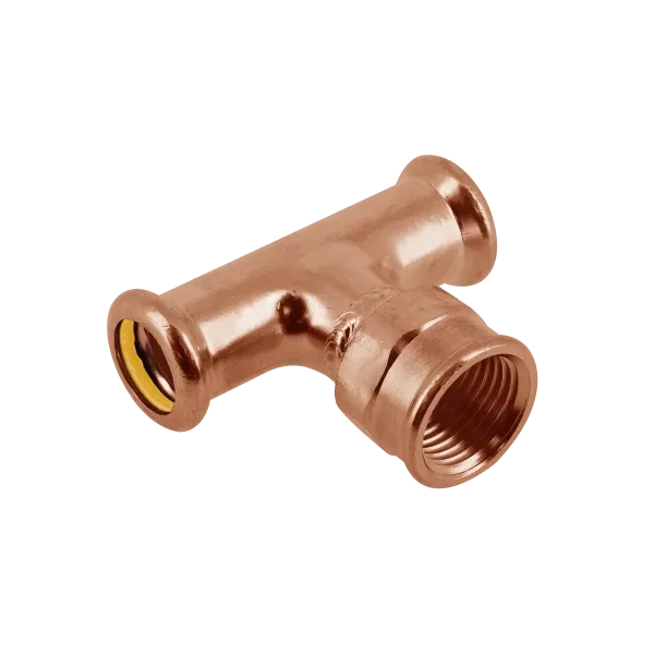 BONFIX M-press roodkoper gas T-stuk binnendraad 15 x 1/2″ x 15 mm Dagaanbieding