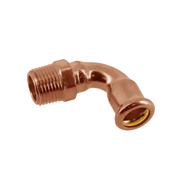 BONFIX M-press roodkoper gas kniekoppeling 1/2” x 15 mm Betaalbaar