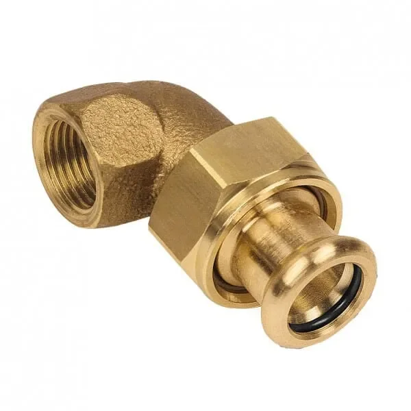 Exclusieve Aanbieding BONFIX M-press roodkoper water 3-delige koppeling haaks 1/2” x 12 mm