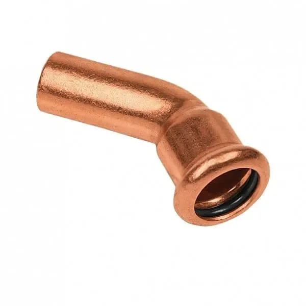 Alleen Vandaag BONFIX M-press roodkoper water insteekbocht 45 graden 15 x 15 mm