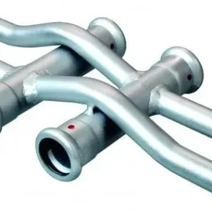 BONFIX M-press staalverzinkt kruisingpaar dubbel 28 x 15 mm Direct Verzonden