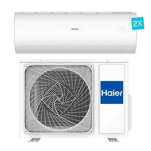 Hete Deal Haier Pearl Premium Airco Multi-split 2x binnenunit 3,5 kW + 1x buitenunit 7,0 kW R32 wit (incl. 2x IR afstandsbediening en Wifi)
