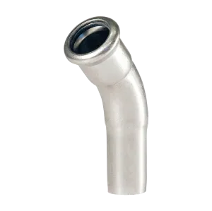 BONFIX M-press RVS-water insteekbocht 45° 15 x Ø15 mm Gecertificeerd