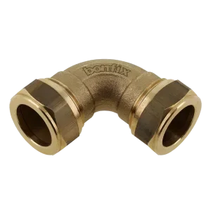 Flitsaanbieding BONFIX Knel messing bocht 90° 15 x 15 mm