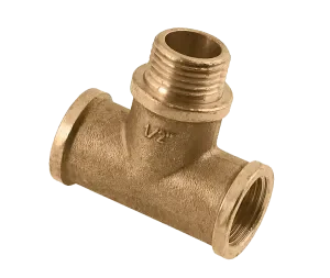 Hete Deal BONFIX Draad messing T-stuk 1/2″ bi. x 1/2″ bu. x 1/2″