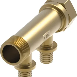 TECEflex sanitairverdeler standaard messing 2 groepen, 16 mm x 3/4″ binnendraad Snelle Levering