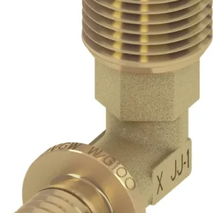 TECEflex puntstuk haaks standaard messing 16 mm x R 1/2″ Beperkt Aanbod