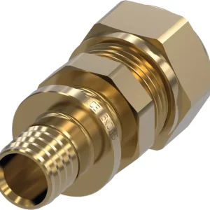Hoge Kwaliteit TECEflex overgangskoppeling met knelfitting standaard messing 16 mm x 15 mm Cu