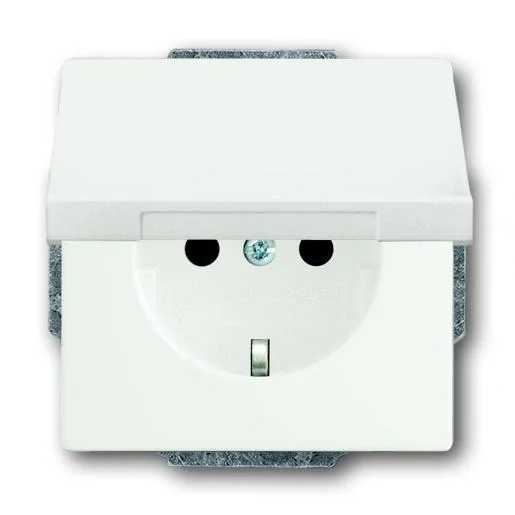 Shop Nu Busch-Jaeger 20 EUK-884 1-v wcd met randaarde en klapdeksel Studiowit mat