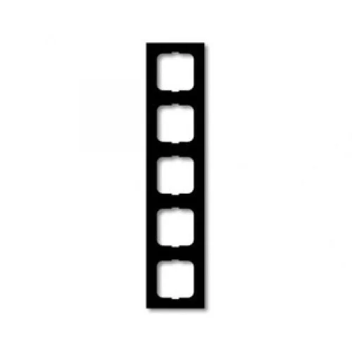 Busch-Jaeger 1725-885K Afdekraam 5-voudig Future Linear zwart mat Flitsaanbieding