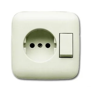 Lage Prijs Busch-Jaeger 4310/6 UJ-212 wisselcombinatie zonder ra wit (creme)