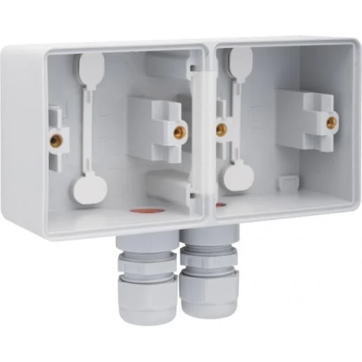 Niko 700-84852 Hydro opbouwdoos dubbel met 2 ingangen grijs Laatste Versie