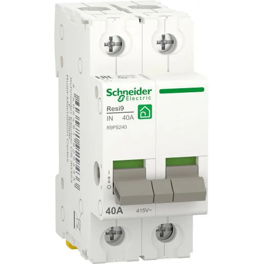 Schneider R9PS240 hoofdschakelaar 2P 40A Direct Beschikbaar