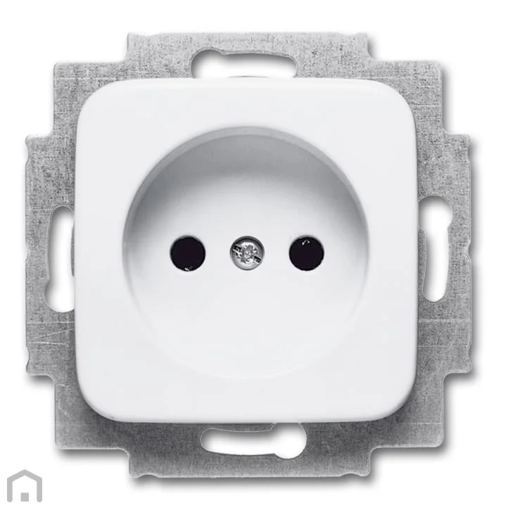 Busch-Jaeger 2300 UC-214-500 1-voudige wandcontactdoos zonder randaarde Reflex-Si alpin wit Alleen Vandaag